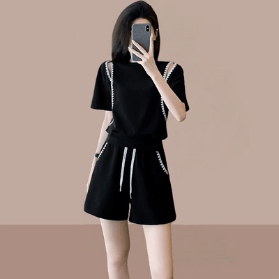 运动套装女短袖短裤两件套