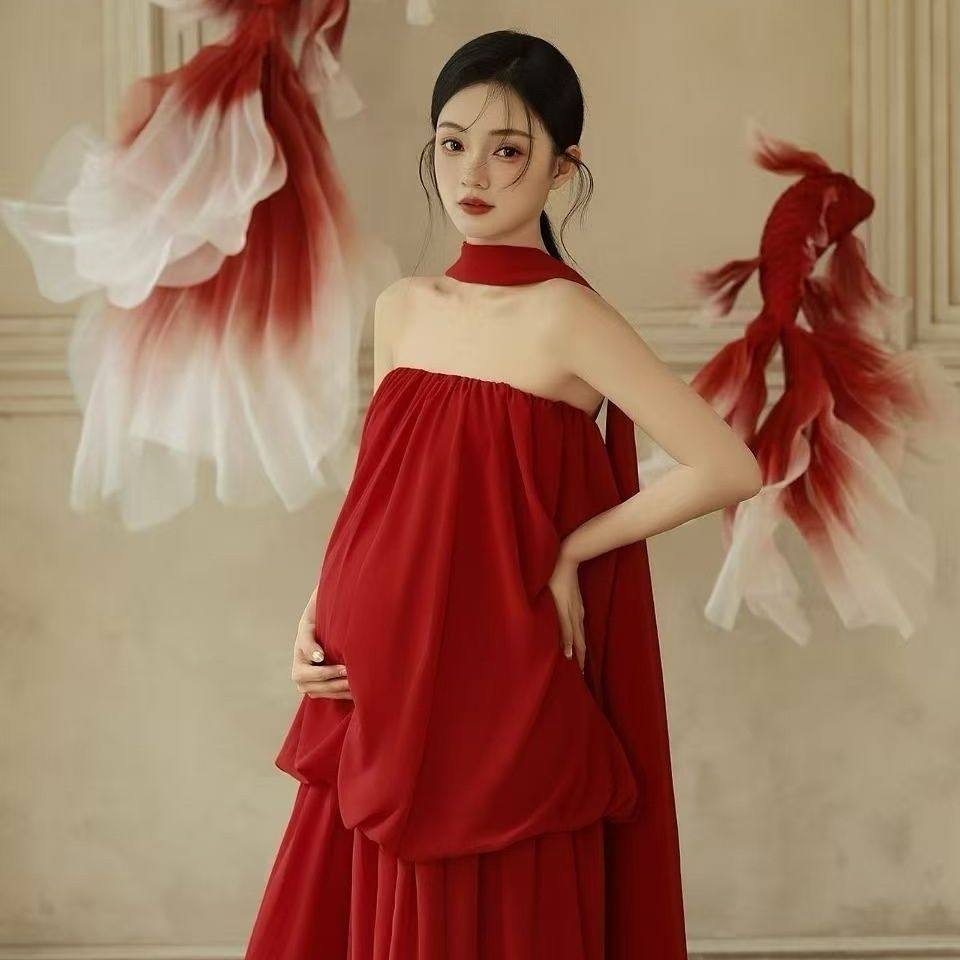 影楼孕妇照新款摄影服装唯美孕妈咪抹胸白色高级感大肚照连衣裙影,孕妇装/孕产妇用品/营养,影楼服装,淘宝优惠券,粉丝福利购,淘宝优惠卷