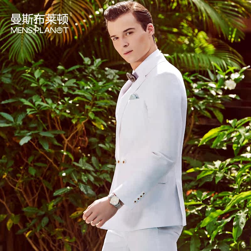 Costume homme MENSPLANET 100% coton pour printemps - Ref 1555322 Image 4