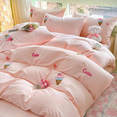 A类60支卡通全棉四件套纯棉