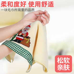 出口美国刺绣厨房擦手毛巾大尺寸吸水