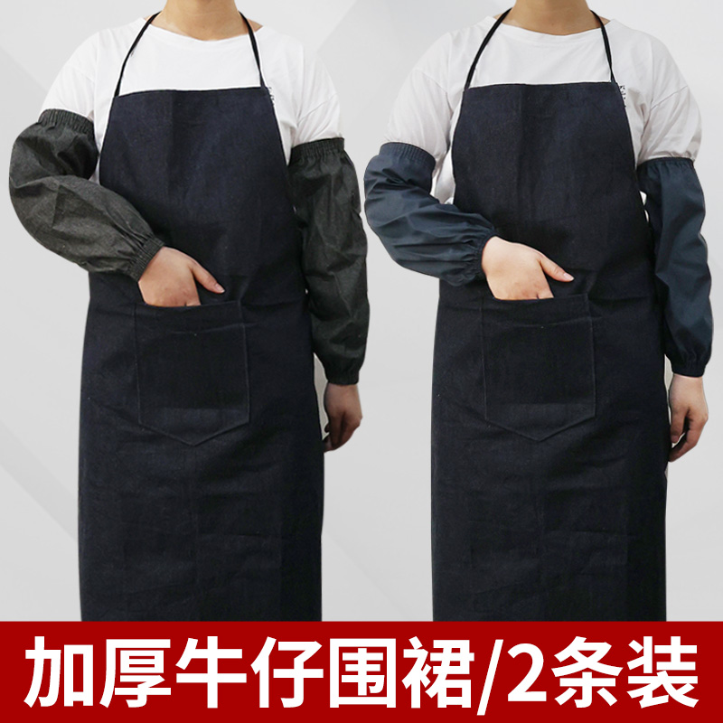 加厚耐磨圍腰勞保牛仔圍裙