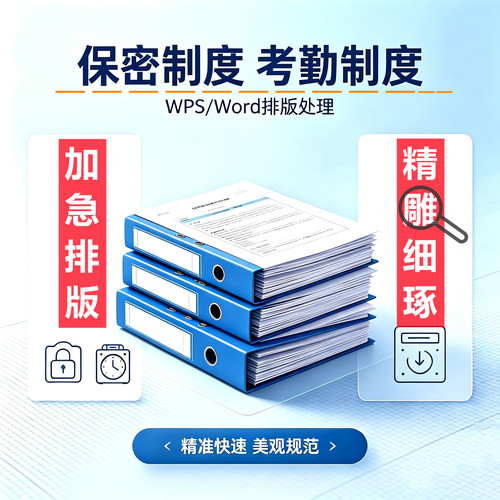 WPS/Word文档排版图文资料整理