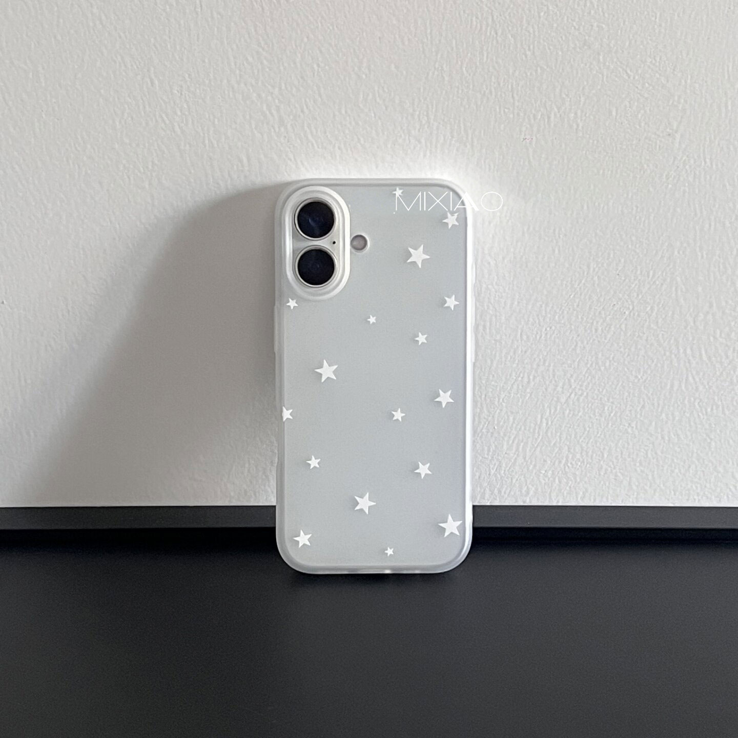 ins小众白色小星星适用苹果17手机壳iPhone16promax包相机键air透白色15清新14plus高级13pro小众12防摔x软壳