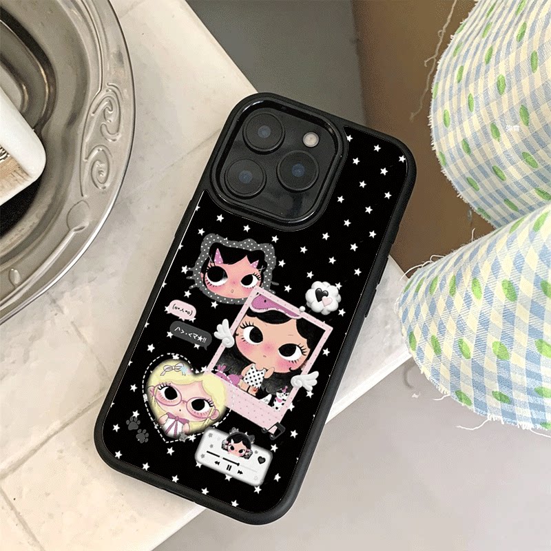 爆款紫葡萄动物适用苹果18手机壳iPhone17promax创意15新款14爆款13mini小众11黑色肤感玻璃8女12p防摔16硬壳