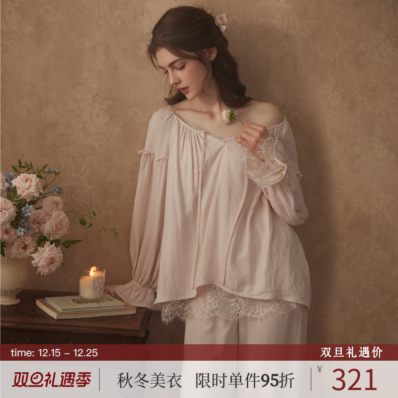 RoseTree宫廷风少女古董蕾丝套装