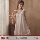 可爱甜美宫廷公主风睡衣2025新款 RoseTree蕾丝吊带睡裙女夏季 法式