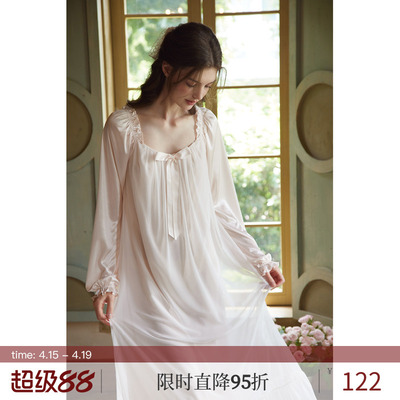 RoseTree古典宫廷风仙气网纱睡裙