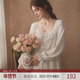 春秋季 长袖 长款 RoseTree公主风睡裙女款 法式 复古宫廷风蕾丝睡衣裙