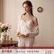 女士纯欲家居服套装 RoseTree睡衣女款 三件套春秋季 带胸垫可外穿