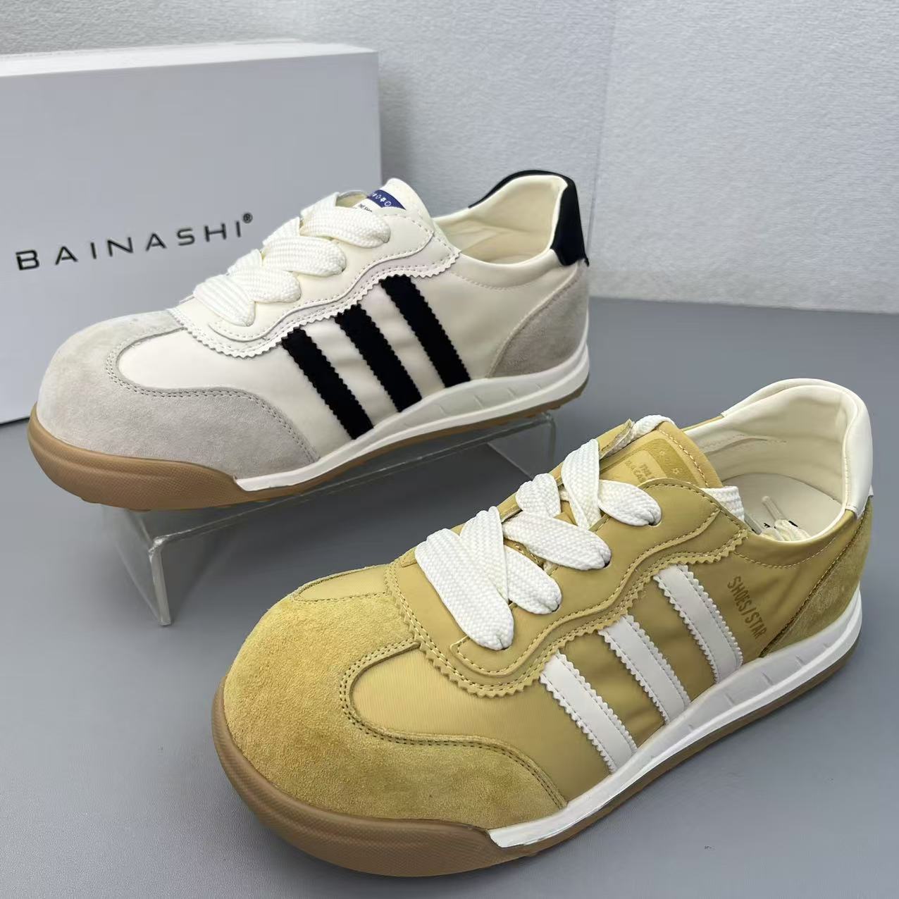 撤柜处理真皮女鞋户外百搭休闲鞋