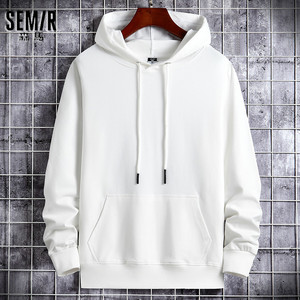 品牌卫衣男连帽春秋新款男士纯色宽松情侣运动卫衣青年上衣外套男