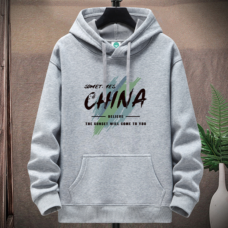 青少年学生宽松大码卫衣长袖男