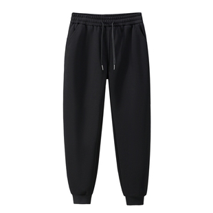 男长裤 男休闲裤 秋冬加厚束脚裤 跑步裤 宽松大码 品牌纯棉运动裤