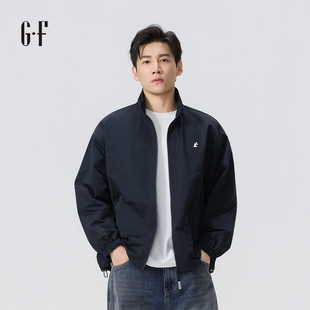 GF男装  秋季韩版百搭纯色潮户外立领夹克外套 S/A 120253011