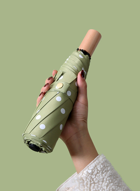 折叠晴雨两用雨伞黑胶防晒防紫外线太阳伞韩国女小清新遮阳伞学生