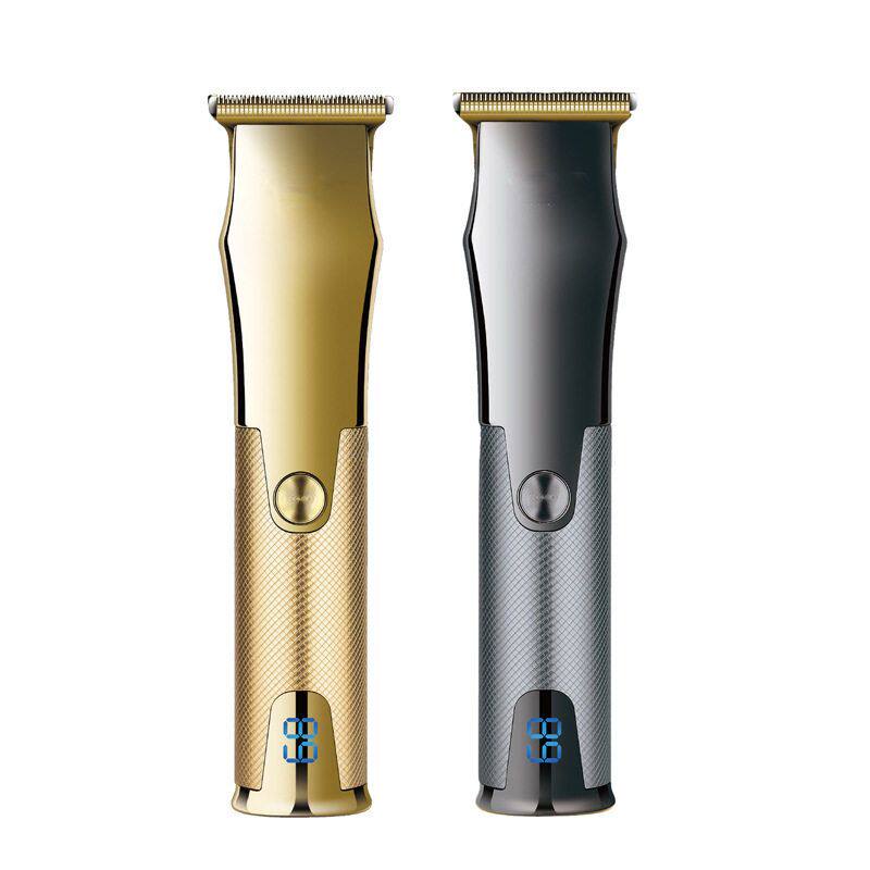 跨境电推剪液晶数显男士家用推白推光电推子发廊专用理发器充电