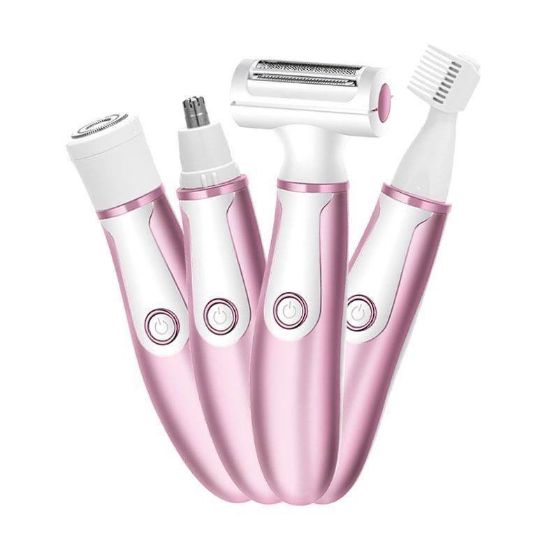 新品女士脱毛仪电动私处脱毛器四合一剃毛器阴毛充电剃毛刀套装