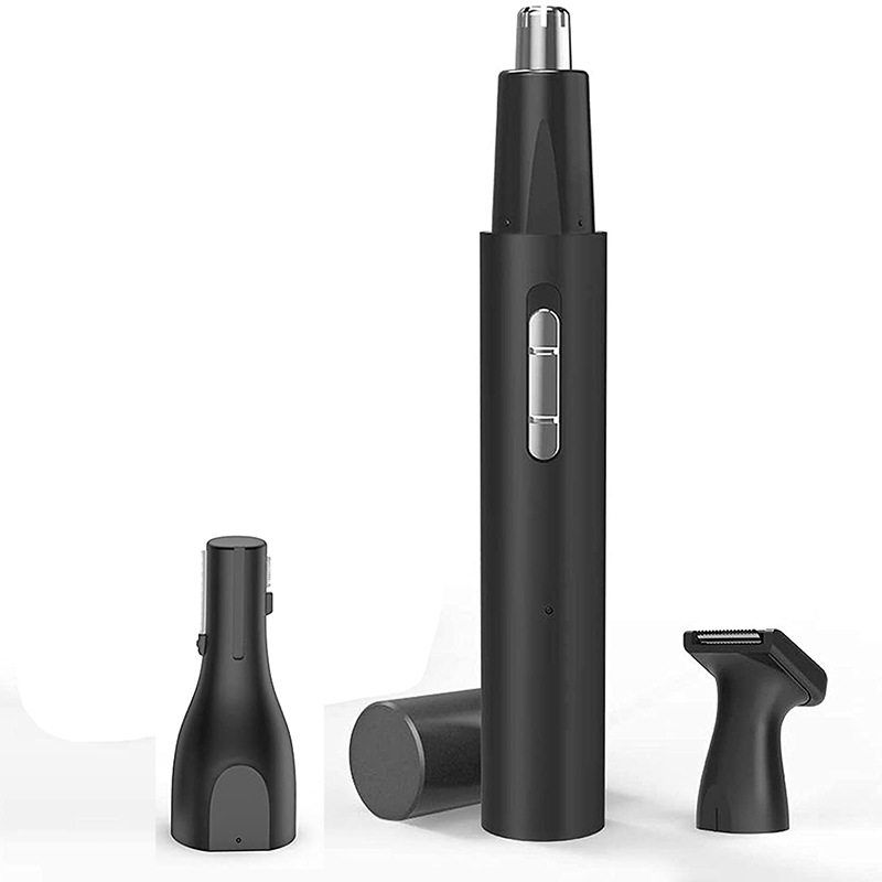 跨境三合一电动鼻毛修剪器铝管机身脱毛器USB充电式鼻毛器修眉刀
