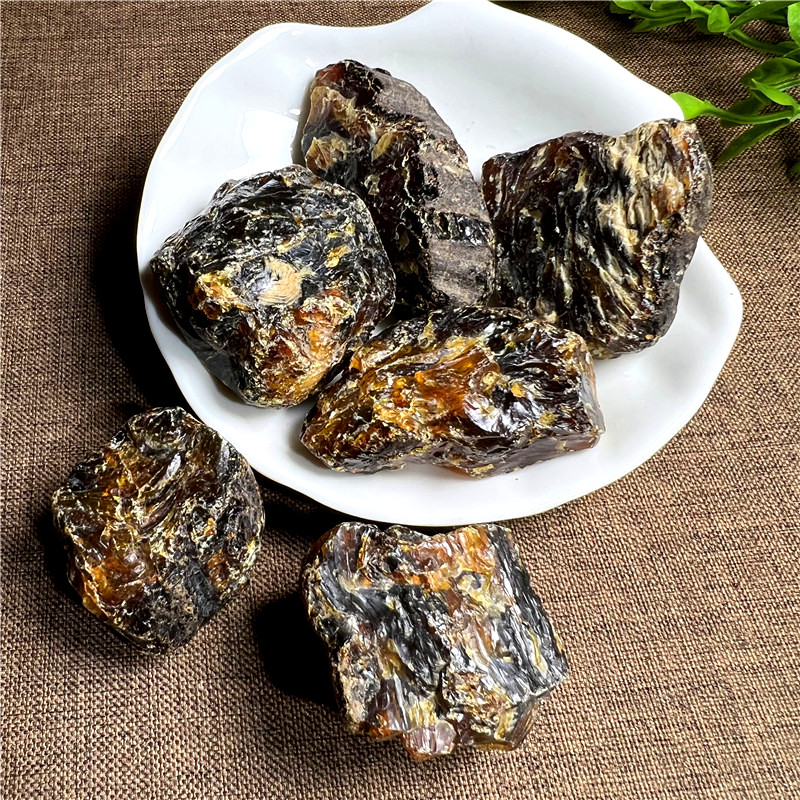 现货批发天然琥珀原石摆件矿石毛料水晶石头鱼缸石 装饰造景 花盆