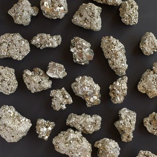 天然水晶矿石头黄铁矿黄铜矿原石扩香宝石金属金原矿科普教学标本