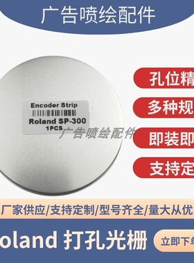 适用罗兰VP/XJ/RS/VS写真机光栅条Roland SP300 540厚打孔光栅尺