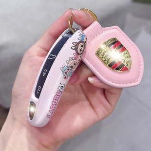 保时捷macan718帕拉梅拉911taycan卡宴卡通可爱钥匙壳改装壳套