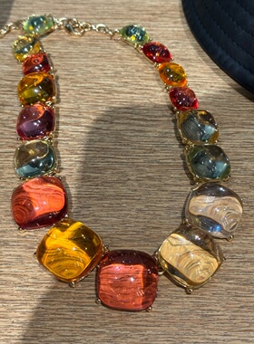 几何金属项链chocker颈链女