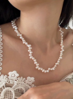 巴洛克珍珠项链锁骨链颈链女