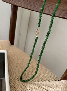 毛衣链搭扣颈链叠戴多功能串珠女