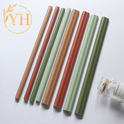卫生间瓷砖腰线墙面收口条酒红色半圆半墙收边条焦糖色欧姆线400