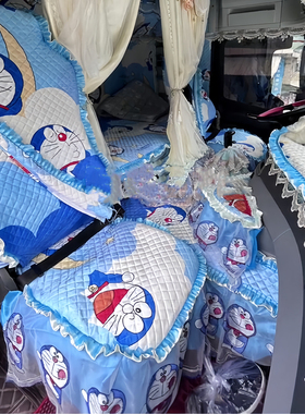 大货车专用解放J6PJH6欧曼GTL EST汕德卡G7S座套坐垫套卡通卧铺套