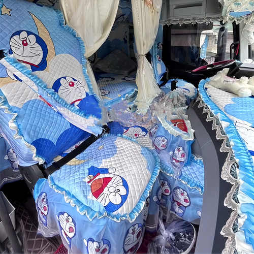 一汽解放J6P2.0座套JH6四季哆啦A梦专用全包坐套JH5货车悍V天V龙V