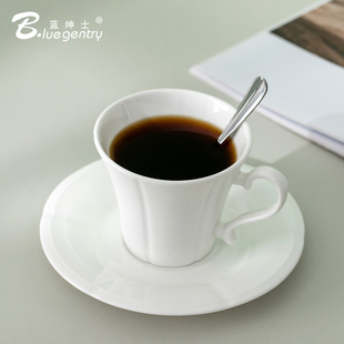 BLUE 咖啡杯碟骨瓷咖啡杯定制礼品logo马克杯子陶瓷水杯 GENTRY