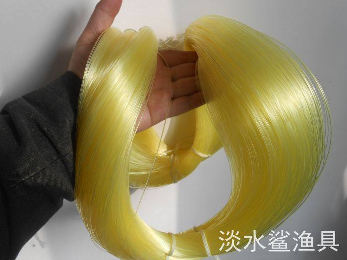 黄色线进口织网线胶丝线粗丝线海钓延长钓线金枪鱼石斑鱼线串钩线
