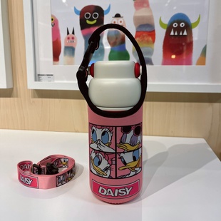 物生物保温杯套320ml水壶套儿童杯袋斜跨长背带防摔吸管杯保护套