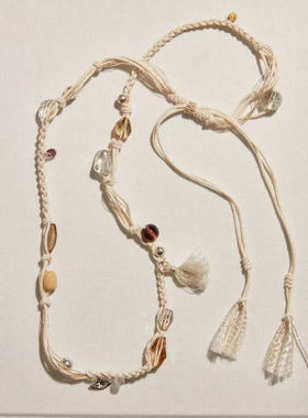 cotemp编织流苏项链设计师