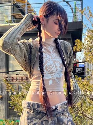 小众薄蕾丝女Openyy短袖