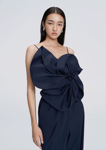 当然是当同款 正品 by FANG24ss设计师品牌高定花卉吊带上衣