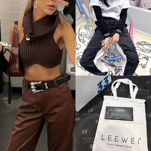 孤品背心裤子leewei设计师品牌