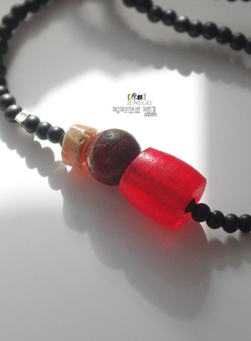 【猫轻转流年】原创琉璃长项链