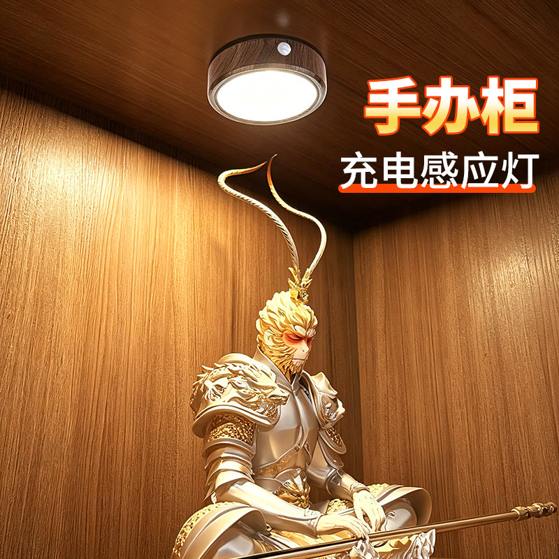 led无线感应灯充电射灯免接线图片