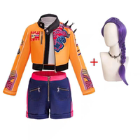 Halloween Kpop Demon Hunters cosplay the children's costumes of the Shaka Devil Boys and Girls thumbnail 6