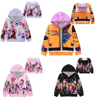 K-POP猎魔女团衣服儿童鲁米米拉佐依薄款外套女童春秋洋气夹克衫