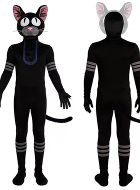 森林99夜黑猫连体衣99Nights in the Forest儿童成人万圣节cos服