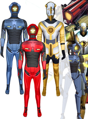 Ultrakill疯狂连杀套装cosplay角色扮演连体紧身衣万圣节演出服装