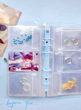 首饰收纳册pvc密封袋防水防氧化首饰收纳袋活页发夹书设计展示架