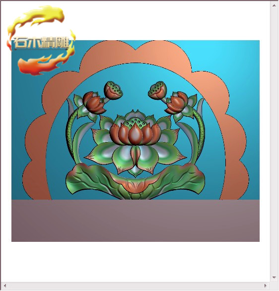 新款墓碑帽子174 荷花石碑公墓顶子石材雕刻精雕图灰度图浮雕图