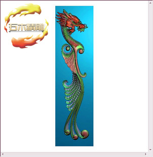 新款墓碑碑板5-080 龙凤石碑雕刻图边板栏板精雕图灰度浮雕图