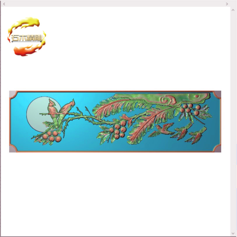 新墓碑碑板225 芭蕉花鸟护栏板石碑边板石材雕刻精雕图灰度浮雕图